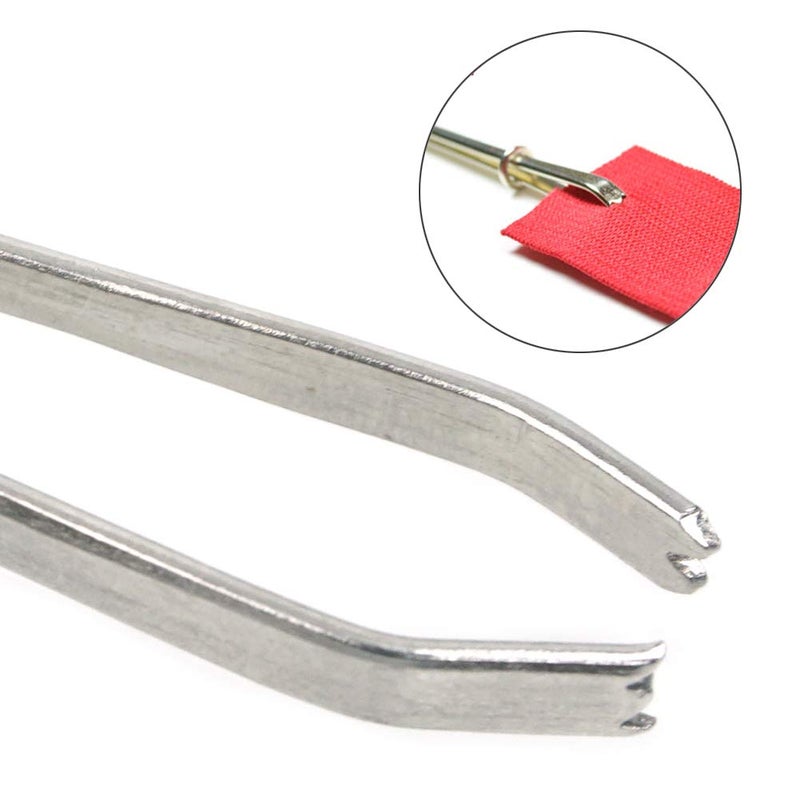 FoRapid Bodkin Needle Elastic Threader Self-Locking Tweezers Clip 78mm for Waist Band Craft Easy Pull Sewing Tool for Smooth Threading Tape Ribbon Elastic Through a Loop or Hem 2 PCS - Image 3